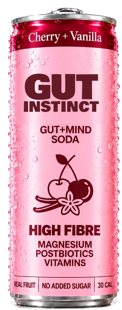 Pink Gut Instinct soda can concept