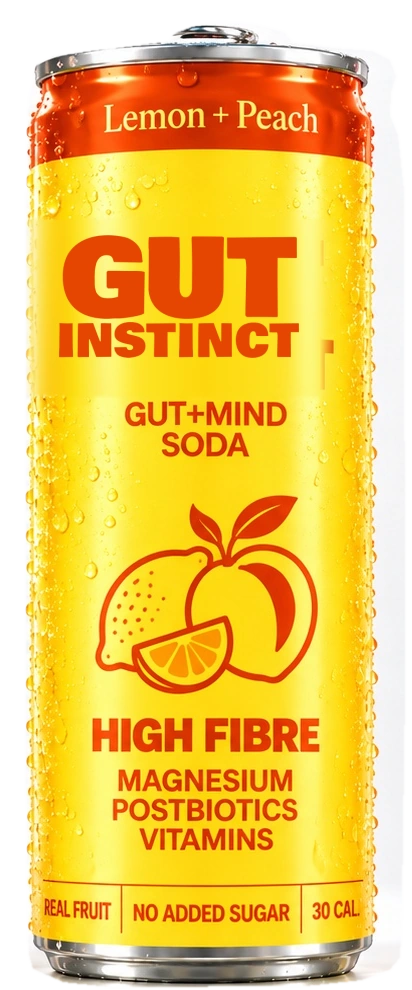 Yellow Gut Instinct soda can concept